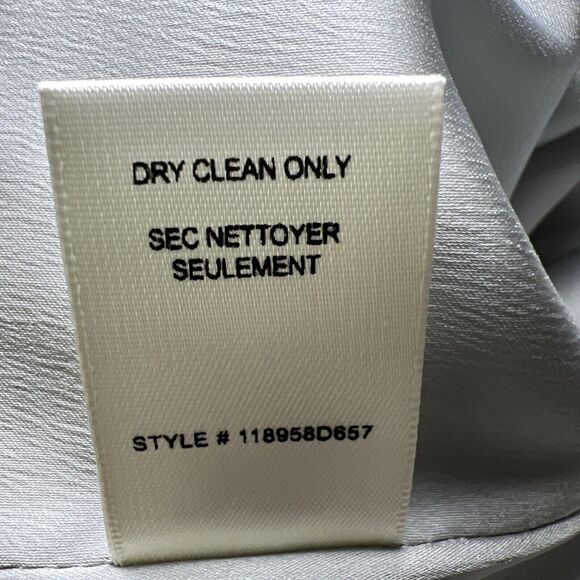 Rebecca Taylor Sleeveless Silk Chiffon Ruffle Tier Dress Size 4 Vine Floral Blue - Picture 10 of 11